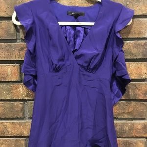 BCBGMaxAzria Flutter Sleeve Blouse